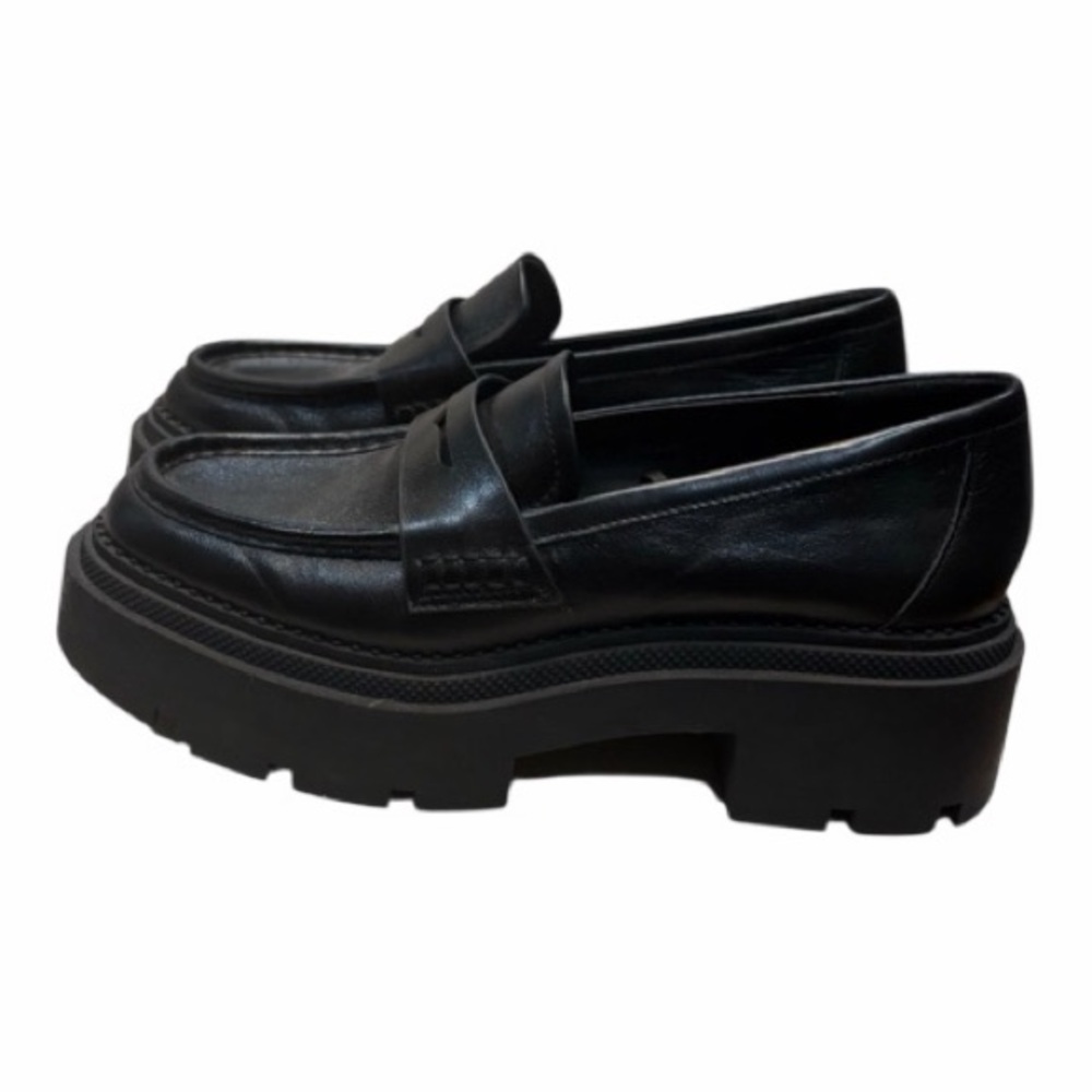 Zara Black Platform Loafers